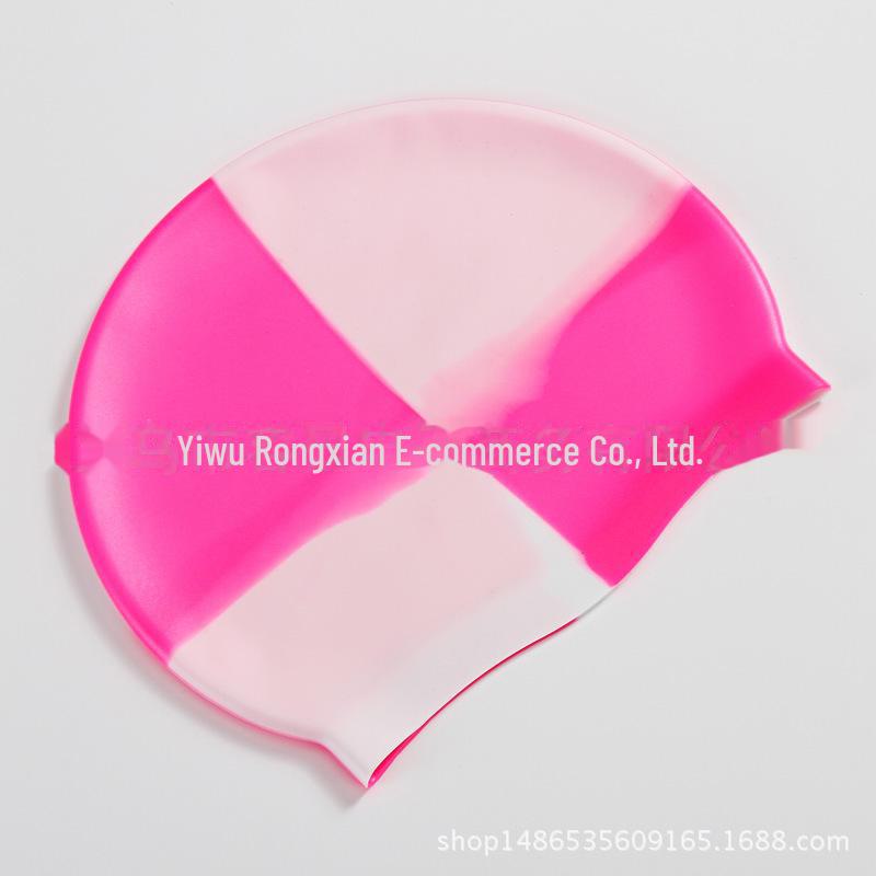 Non-Slip Waterproof Silicone Swim Cap for Adults – Comfortable, Logo Customizable