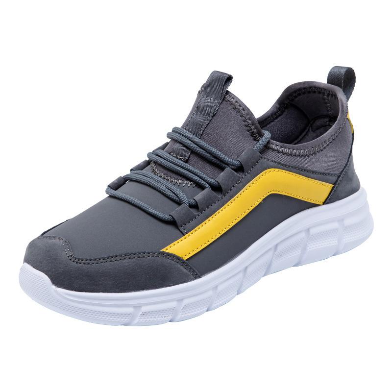 

2024 new men s shoes mesh shoes, sports shoes men s Korean version running shoes daily large size men s sports shoes 45 сірий колір
