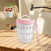 Fruit Cup Party Fresh Keeping Container for Vegetable Yogurt Breakfast Pink