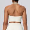 Cloud Feeling Women's Halter Backless Yoga Tank Top with Built-in Chest Pads - Fitness Sportswear