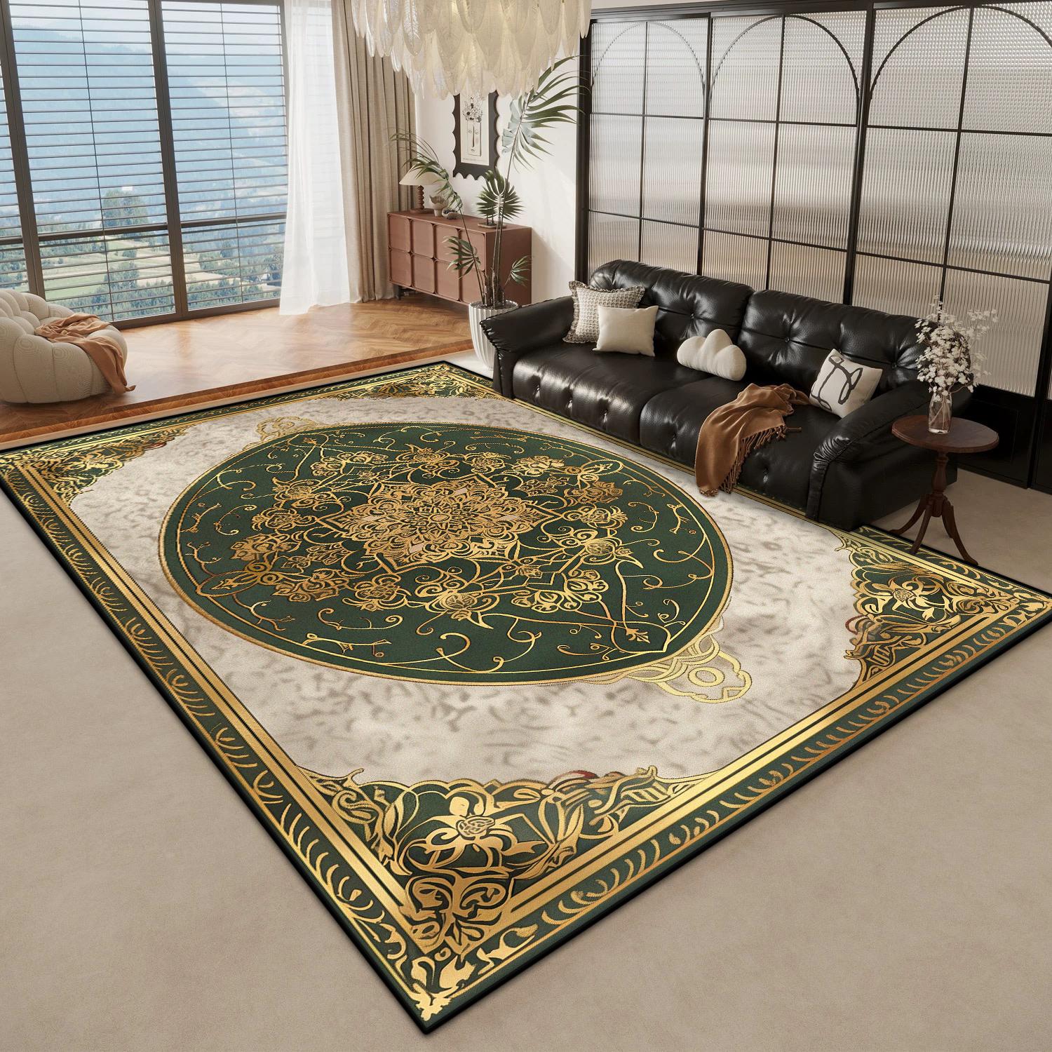 

Ковры для большой гостиной из золотого мрамора, роскошное украшение для дома, спальни, пушистый плюшевый ковер 200x300 см, коврики для офисной зоны, нескользящие, мягкие 60*90cm