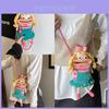 Knitted Cartoon Small Crossbody Bag With Phone Pocket For Daily Casual Use