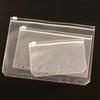 10Pcs Transparent PVC Zipper Binder Pockets Waterproof Document Filing Bags for 6 Ring Notebook Divider Page Office & School