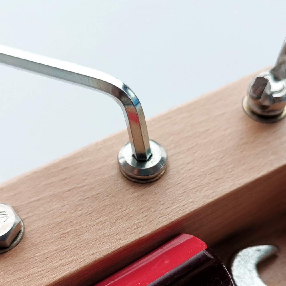 Montessori Lernspielzeug: Schraubenschlüssel-Set, Montessori-Schraubendreherbrett, Lernressourcen-Spielzeug, Entwicklung der Feinmotorik, Geburtstags-Weihnachtsgeschenk