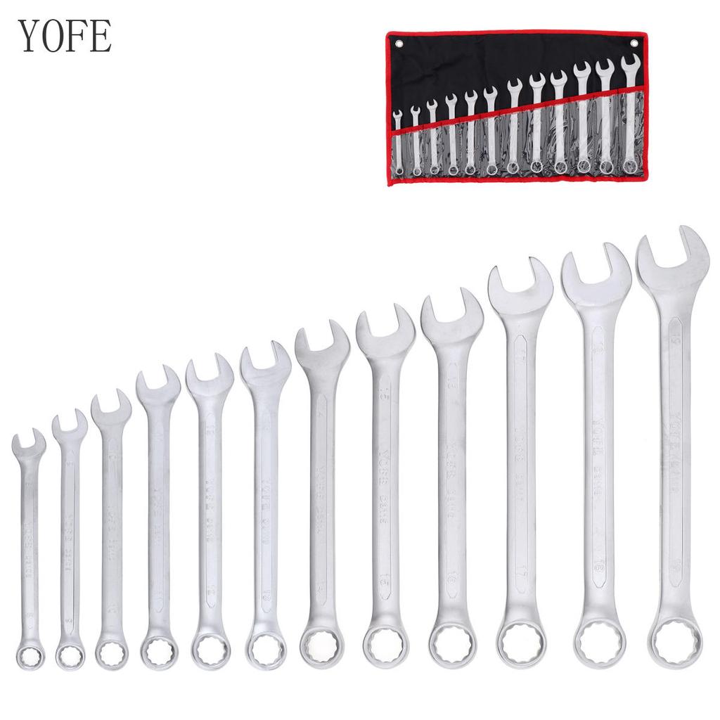 Buy 12pcs 8mm19mm Combination Spanner Set Professional Ratchet Wrench