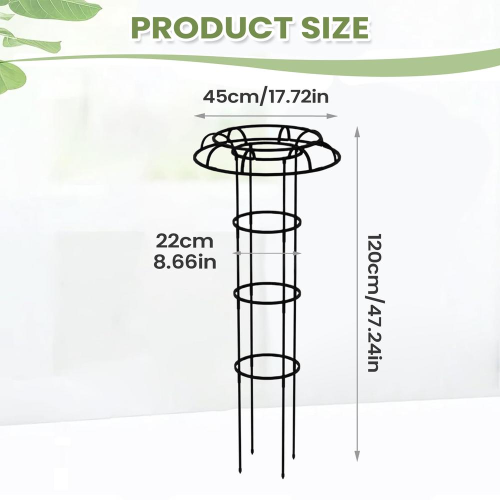 Gartengerüst Schirmturm Pflanzengitter für Kletterpflanzen Rankhilfe DIY Klettergerüst Blumentopfstützen