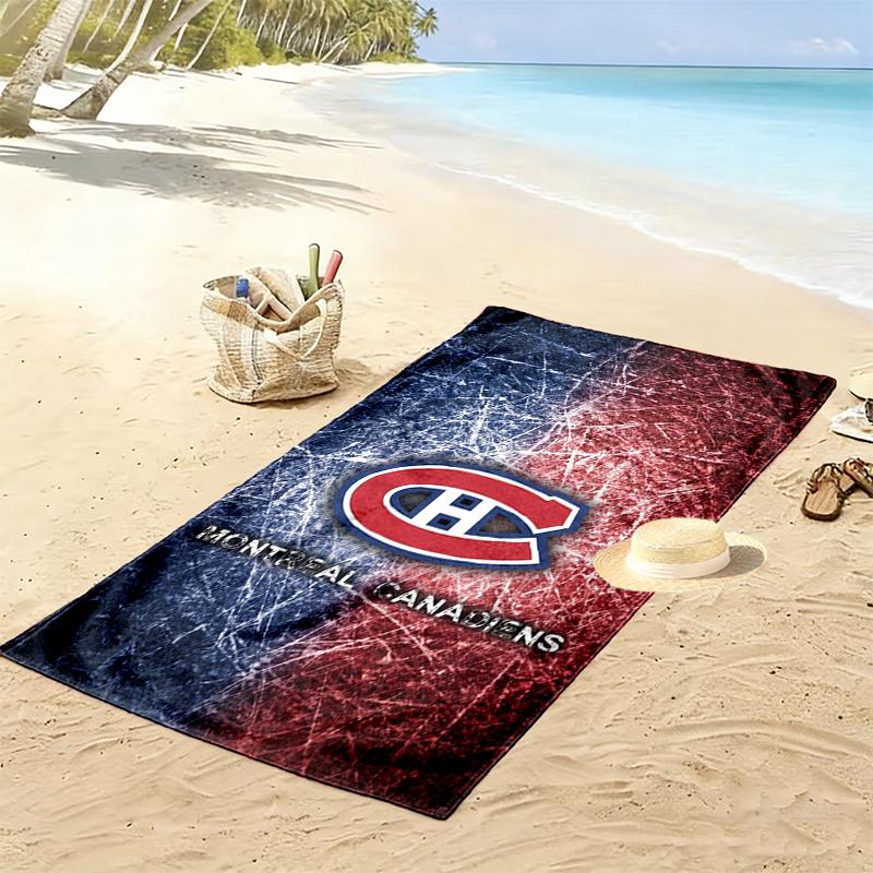 Montreal Canadiens Druck Strandtuch, Großes Weiches Schnelltrocknendes Handtuch für Strand Camping Schwimmen