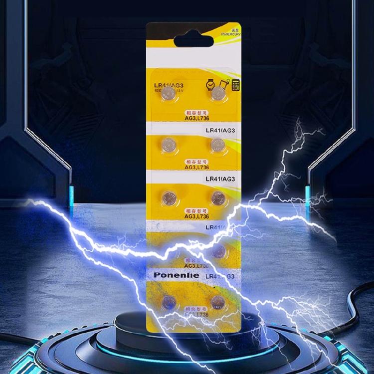 10Pieces AG3 LR41 Button Batteries Watch Battery Durability Energy Supply Button Cell For Fitness Trackers Hearing Aids