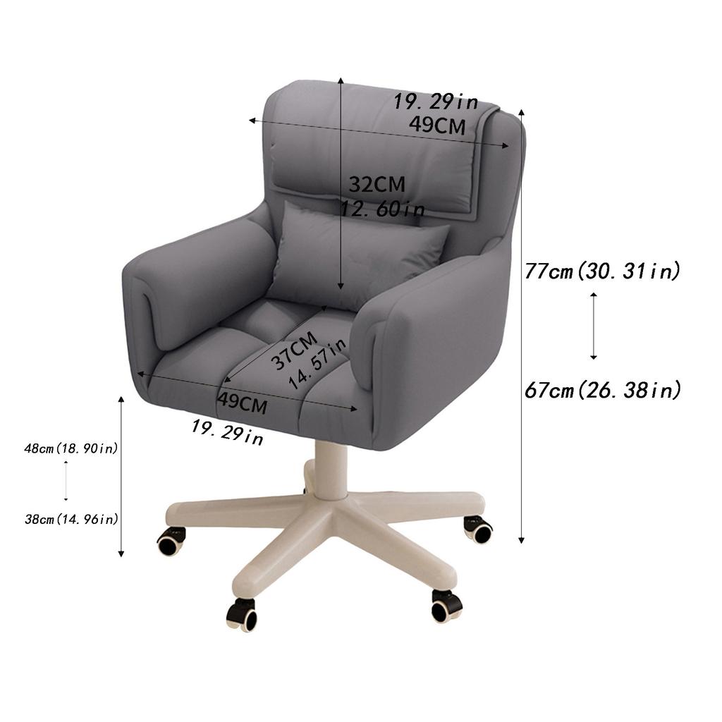 Computer Office Chair Swivel Gaming Chair Backrest Fashion Comfortable For Bedroom Dormitory College Student Study Backrest Stoo