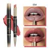 2 IN 1 Lip Liner Waterdicht Mat Fluwelen Naakt Lippenstift Potlood Sexy Rode Langdurige Roze Paars Lipliner Make-Up cosmetica