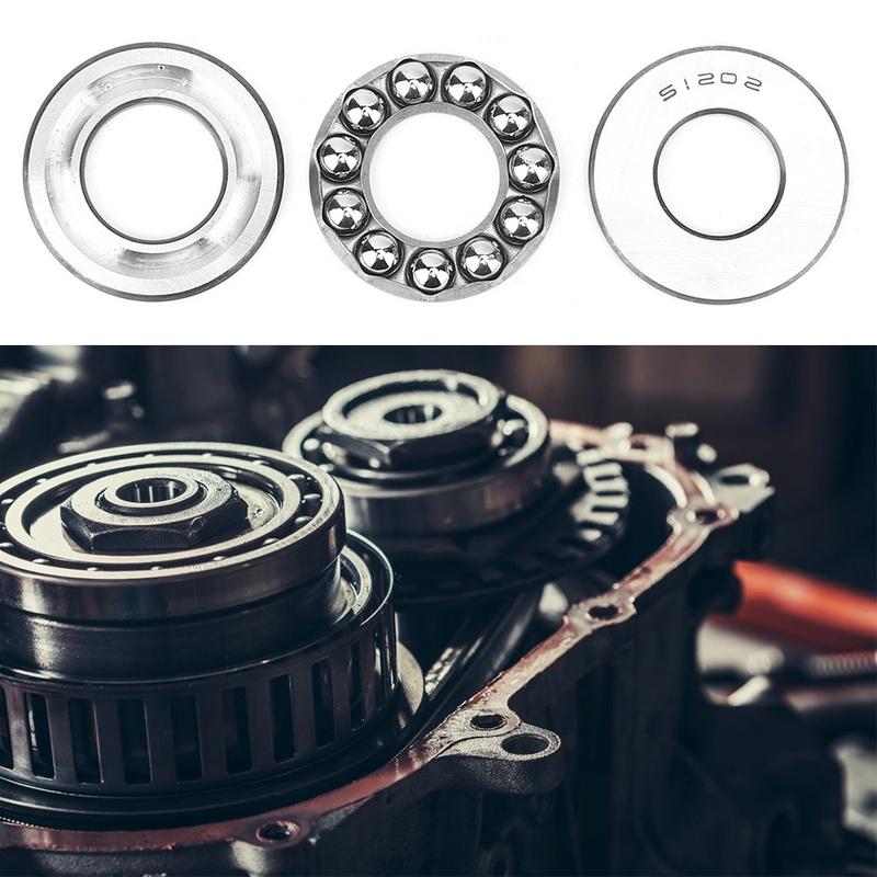 5pcs 51202 Plane Axial Ball Thrust Pressure Bearing Low Noise Single Column Industrial Accessory