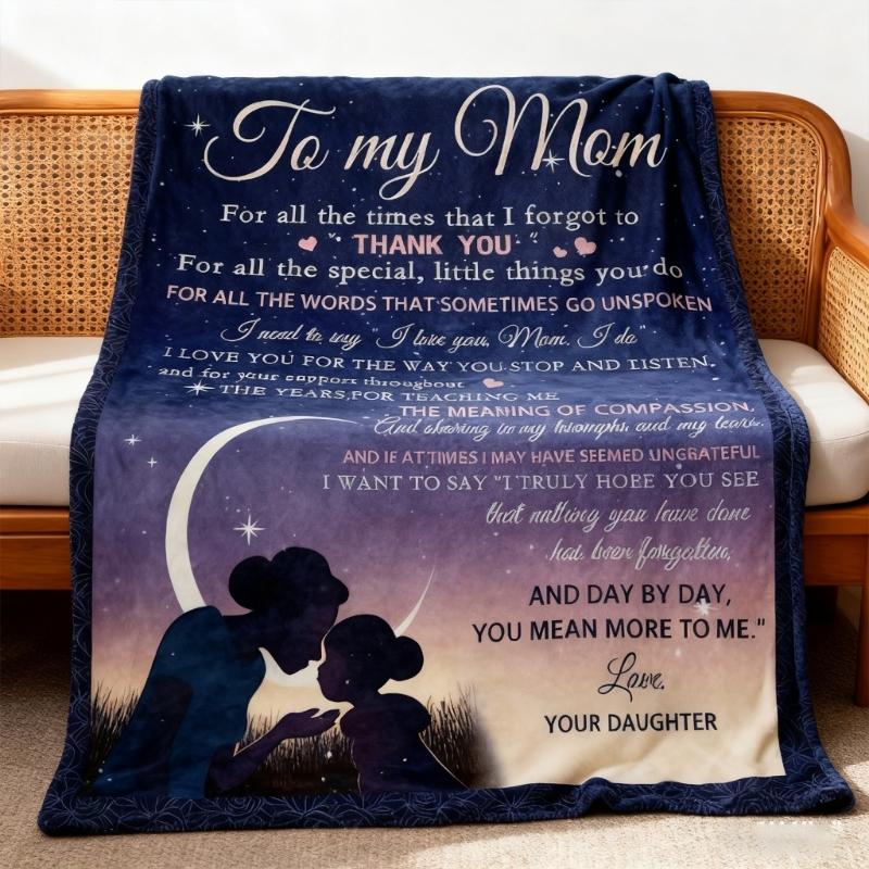 Portable Birthday Girls Blanket Lightweight Polyester Blanket Bed Decors For Travel Camping And Outdoor Activity