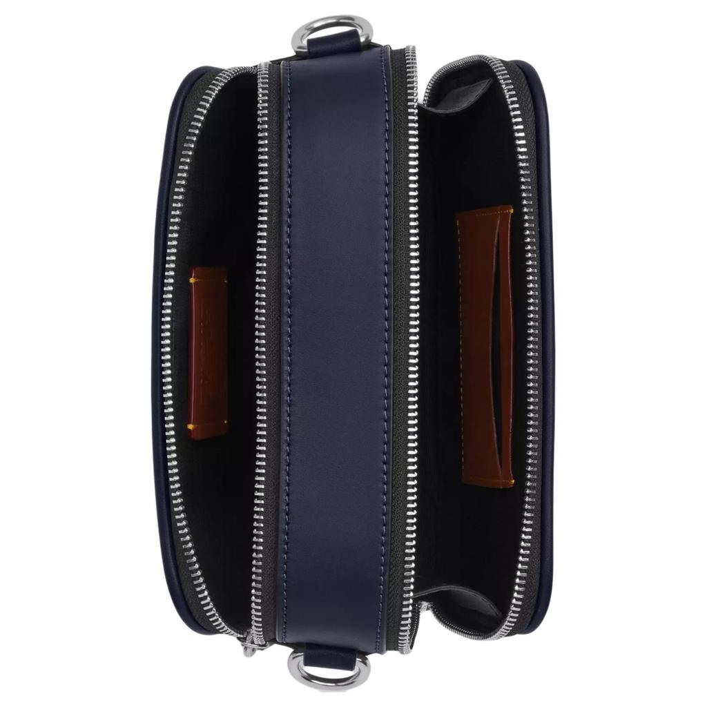 Coach Wyatt 19 Monogram Leder Crossbody Tasche Klein Herren Taschen Denim-Blau CW365-SVDY7