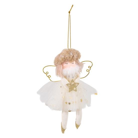 Mini Christmas Angel Doll Ornaments Christmas Tree Plush Angel Pendant for Xmas Birthday Thanksgiving Wedding Valentine's Day Decoration