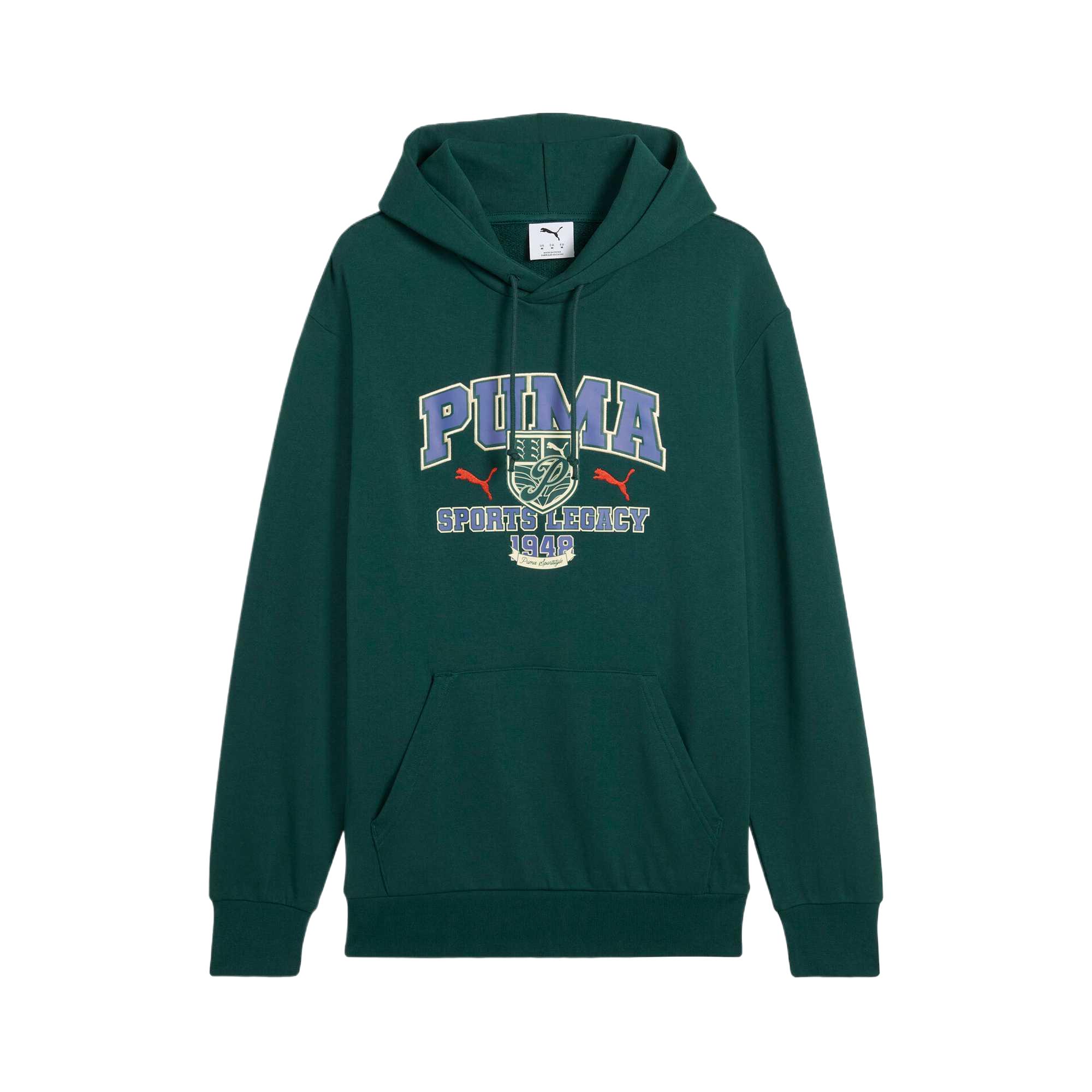 

PUMA Unisex Sports Legacy 1948 Graphic Hoodie Green 631874-60 XL