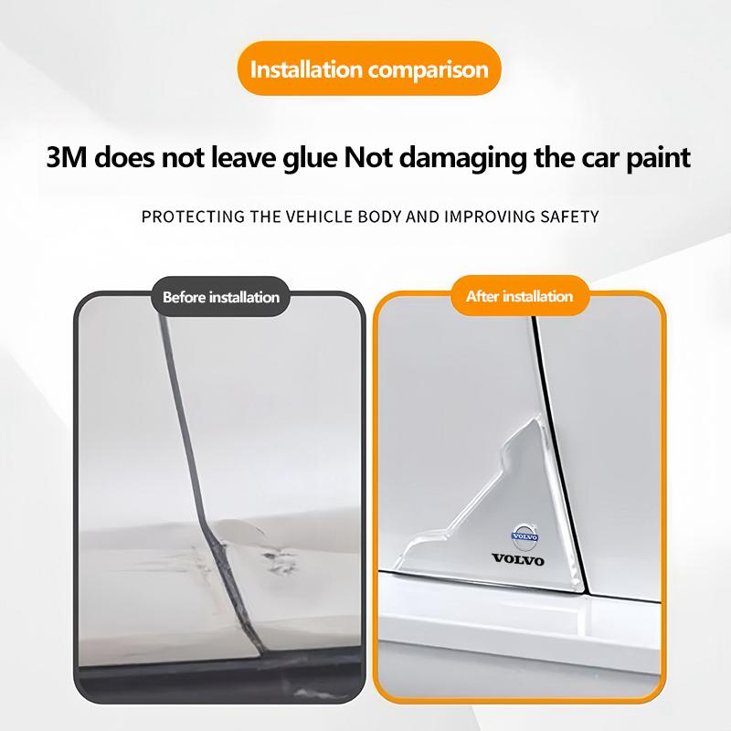 2Pcs Car Door Corner Protector Stickers Decoration For Volvo XC60 XC40 V60 V40 XC90 XC70 V50 S60 V70 S90 Olestar AWD S80 V90 C40