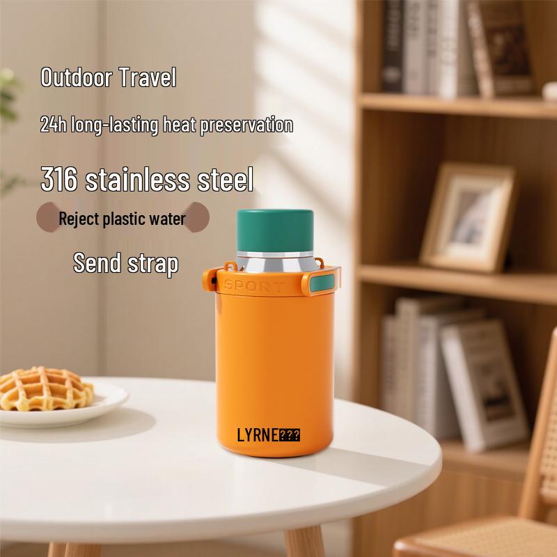 Children's 316 Stainless Steel Thermos - Portable Insulated Hot/Cold Travel Mug for Home & Outdoor Use, 2026 Edition
