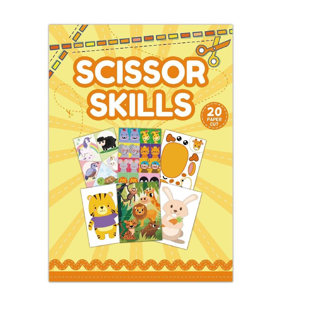 3D Animal Pattern Kids Paper-cutting Book Toys Montessori Children Handmade Paper Toy  Kindergarten