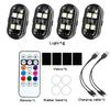 1/2/4/6pcs Wireless LED Strobe Light Car Decor Atmosphere Light 8 Color Rechargeable Led Lights Anti-Collision LED Warning Light