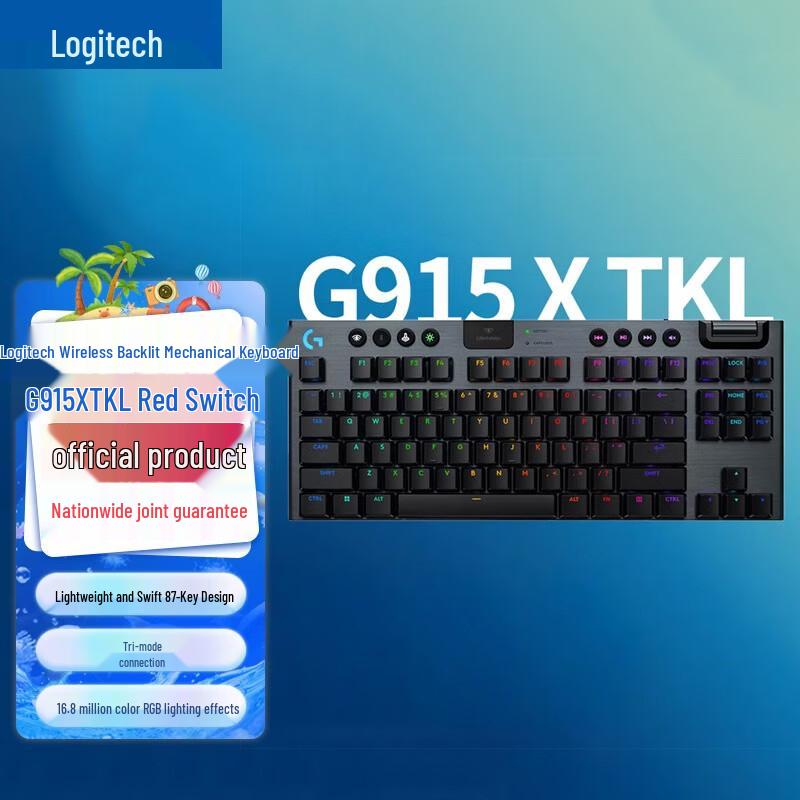 

Logitech G915 X LIGHTSPEED TKL Low-Profile Gaming Keyboard