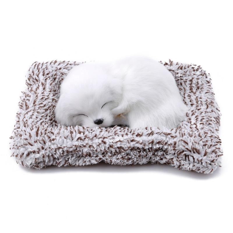 Simulation Dog Toy Ornaments, Simulation Animal Plush Dogs Cushion Small Dog Nap, Sleeping Dogs, For Car Doll Ornaments