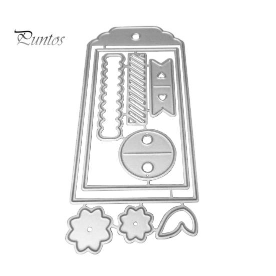 Gift Tag Label Metal Cutting Dies DIY Scrapbook Paper Card Photo Decor Stencil