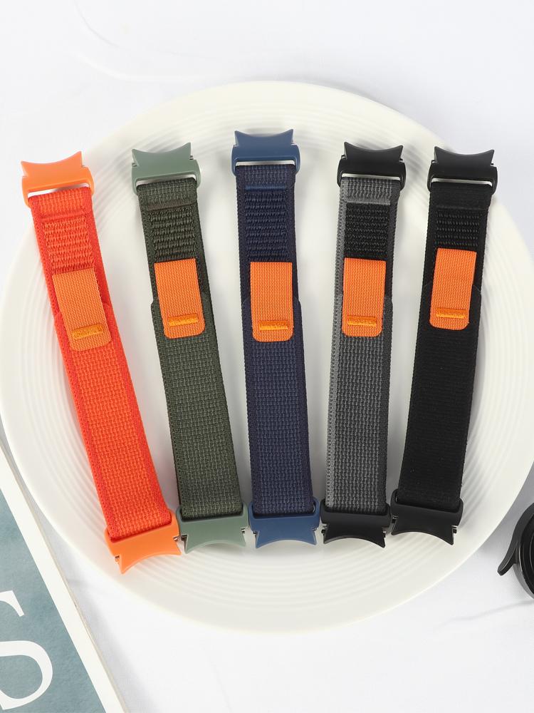 Armband für Samsung Galaxy Watch 7 6 5 4 FE 44mm 40mm 5 Pro Lückenlos Robustes Nylon Handgelenk correa Armband Galaxy Watch 6 Classic Strap