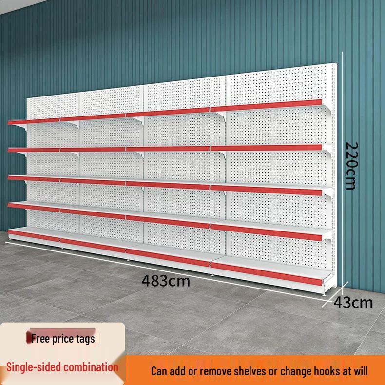Multi-Layer Island Display Rack for Supermarkets, Convenience Stores, Pharmacies, Stationery, and Snack Shops