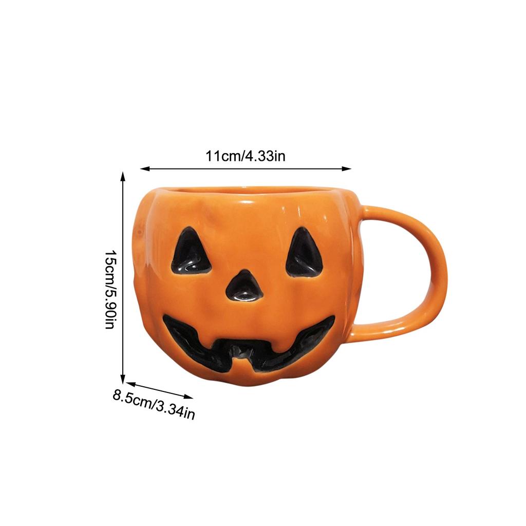 2024 Fashion Creative Halloween Cushaw Ghost Cute Mug Hand-painted Suitable For Halloween Party Scene Decoration
