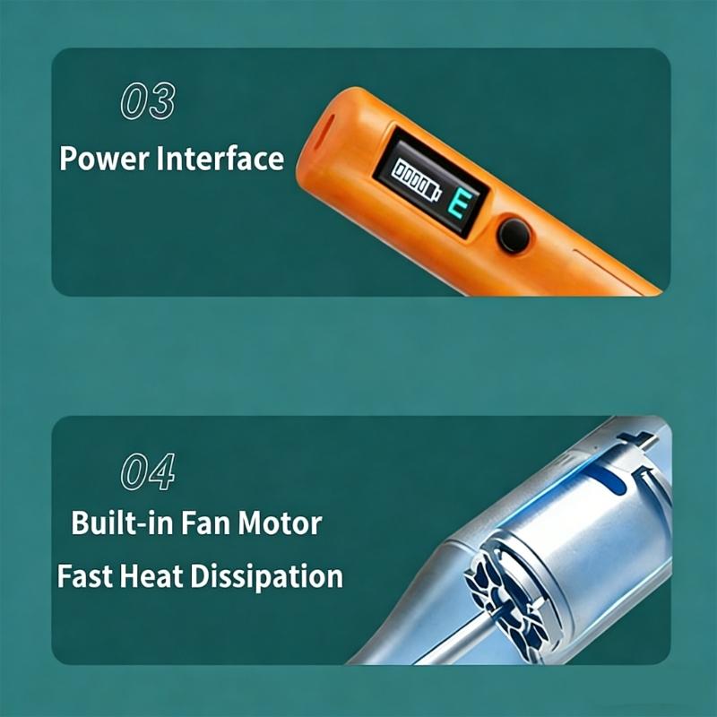 155 In 1 Cordless Engraver Set With Digital Display For Precise Speed Adjustment And Battery Monitoring In DIY Projects And Jewelry Creation