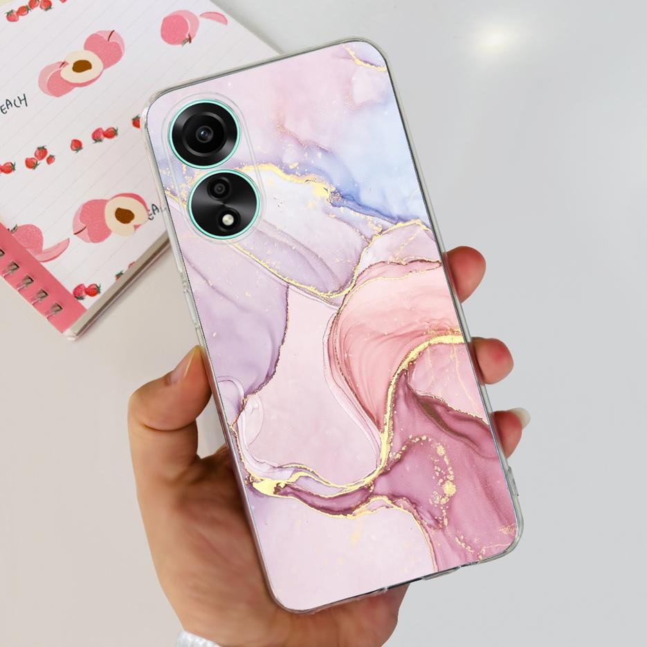 For Oppo A78 4G Case CPH2565 Stylish Painted Cover Soft Silicone Phone Case For Oppo A78 A 78 OppoA78 5G Back Cover Fundas Coque