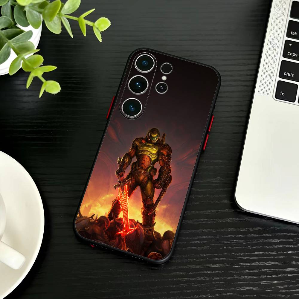 G-Game D-doom Phone Case For Samsung S26,S25,S24,S23,S22,S21,S20,Plus,Fe,Lite,Others Black Cover