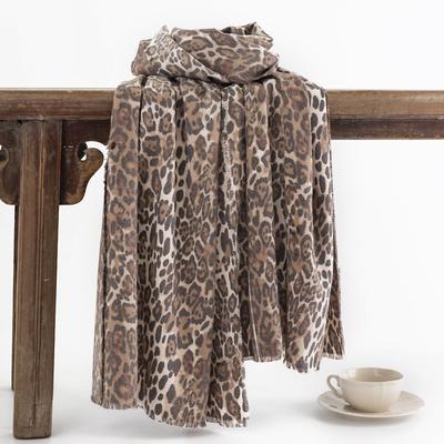 Herfst en winter etnische stijl luipaardprint korte kwast geweven imitatie kasjmier fleece sjaal dames warme omslagdoek sjaal nek sjaal