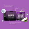Hydrating Hair Mask for Dry Damaged Hair, Argan & Coconut Oil Collagen Deep Conditioner Moisturies for Frizzy, Colored & All Hair Types
