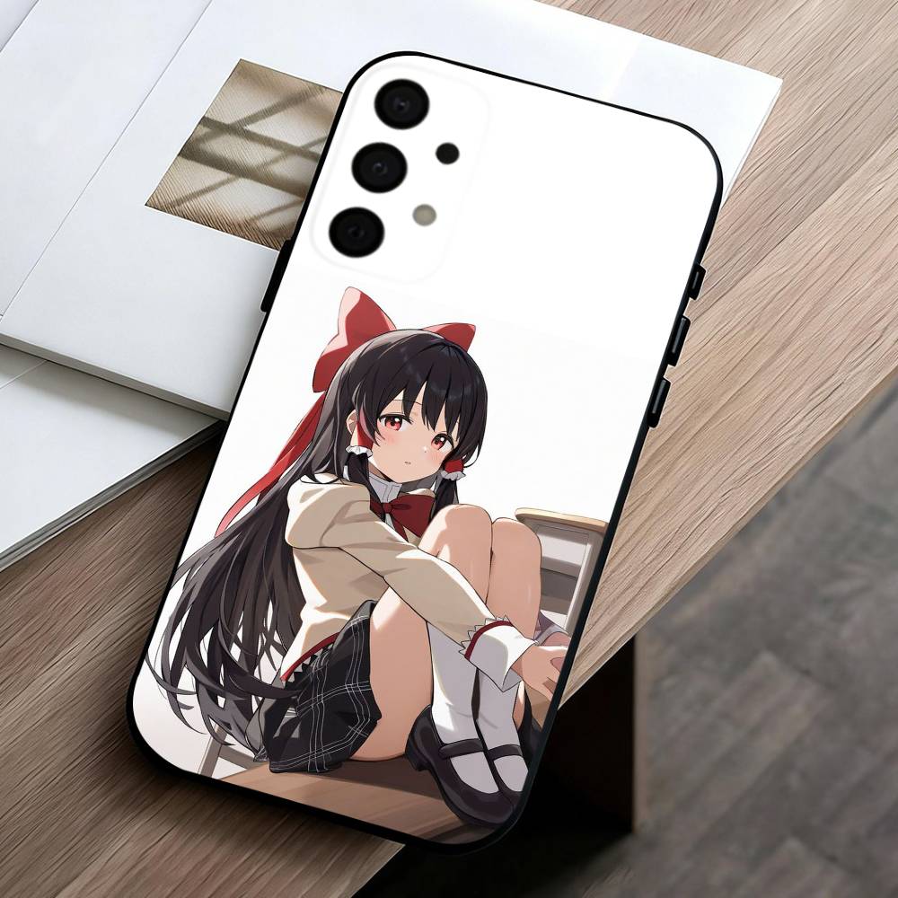 

H-Hakurei Reimu T-Touhou Чехол для телефона Samsung Galaxy A73,A72,A71,A70,A53,A52,A51,Другие Мягкий Черный Чехол Samsung a71 5g