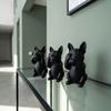 3pcs Nordic Minimalist Style French Bulldog Statue Decorations Small Dog Sculpture  Home Decor