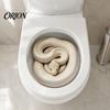 Creative Home Soft Decoration Realistic Snake Toilet Seat Sticker, PVC Waterproof Python Funny Vinyl Sticker Decal, Lid for Bathroom Wall Art