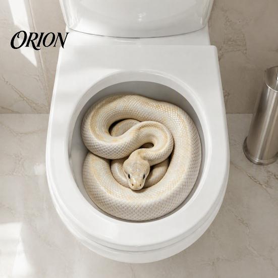 Creative Home Soft Decoration Realistic Snake Toilet Seat Sticker, PVC Waterproof Python Funny Vinyl Sticker Decal, Lid for Bathroom Wall Art