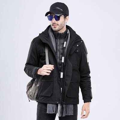 Piumino da Uomo Piumino da Uomo Tuta Removibile Tre in Uno Tuta Freddo Invernale per Alpinismo all'Aperto Giacca Termica