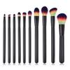 Stroke of Beauty - Set of 10: Makeup Brush with Wooden Handle