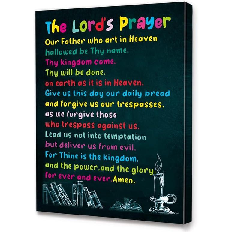 LISTNGBO Bible Verses Canvas for Kids, I Am Child Of God Scripture Wall Art, Christian Religious Wall Decor, Ready to Hang for