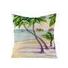 Summer Beach Style Throw Pillowcase Blue Cushion Cover Coconut Watermelon Print Linen Pillow Covers Home Decor Pillowslip