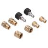 8Pcs High Pressure Washer Adapter Coupler Set Brass Quick Disconnect Connector Kit