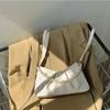 PU Leather Solid Color Underarm Bag Large Capacity Carrying Pleated Cloud Bag Minimalist Portable Single Shoulder Wallet