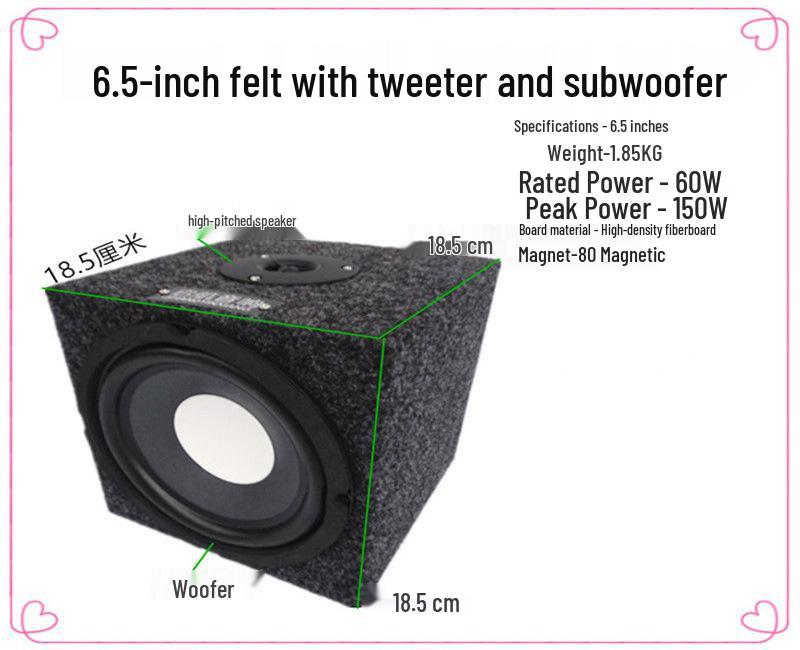 6.5, 8, 10 Inch Passive Subwoofer for Car and Home Audio