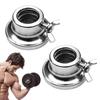 Weight Clamps For Barbell 2X Spinlock Collars Dumbbell Hex Nut Weight Bar Clamps Casting Iron 1 Inch Barbell Clip For Barbell