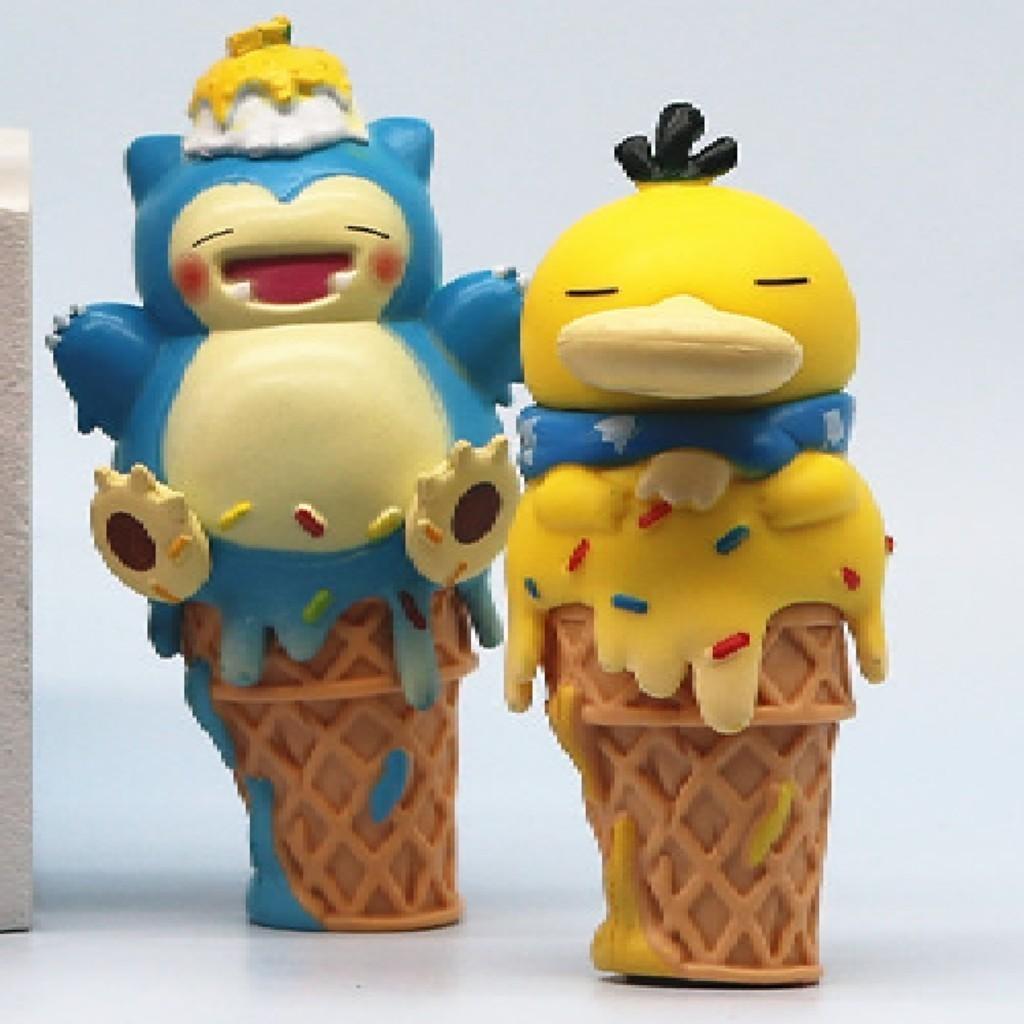Adorable Ice Cream Pokemon Cos Series Cartoon Figures For Anime Lovers Car Decoration