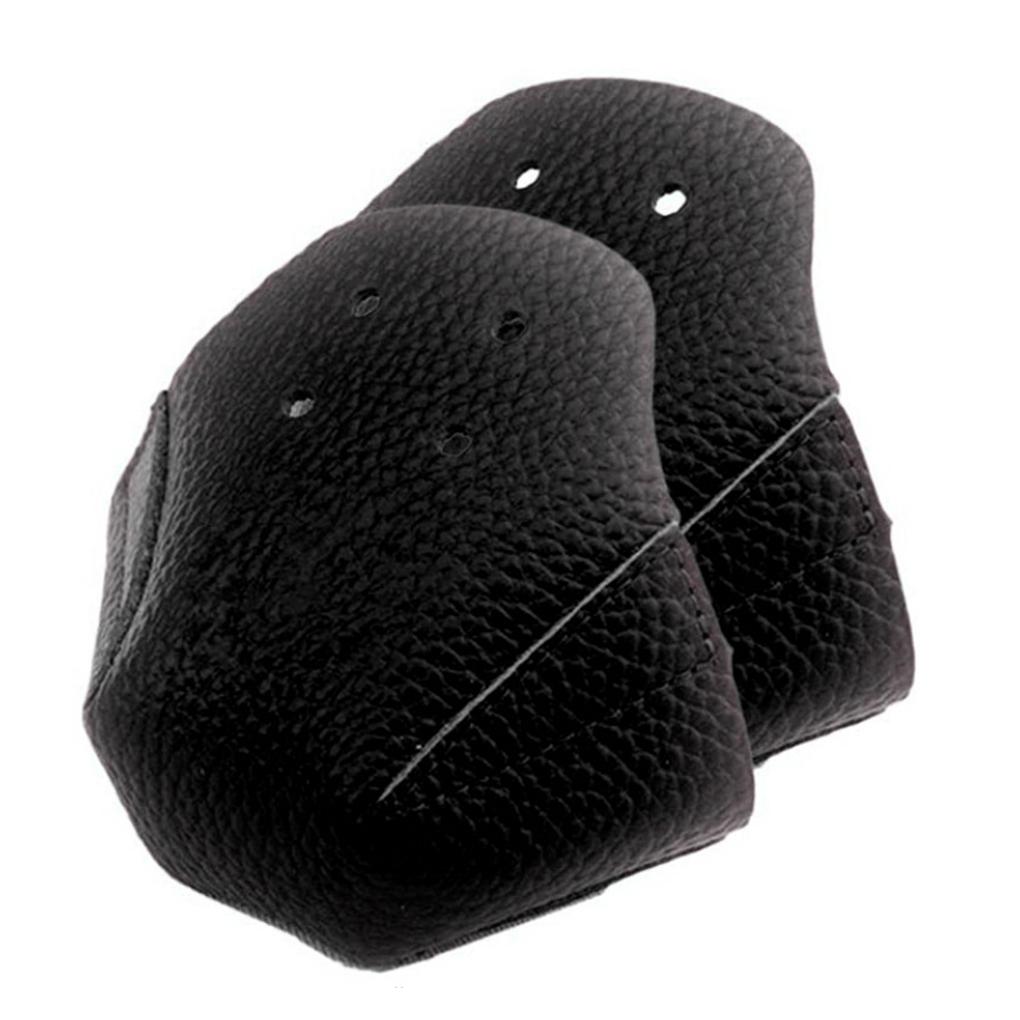 1 Pair Skates Roller Anti-friction Feet Toe Cap Guard 4 Hole Leather Skating Cover Protectors for Outdoor Sports Training