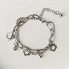 Fashion Hollow Flower Charm Bracelets Multilayer Bangle Jewelry for Women Girls