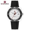 Original Men Calendar Watch Quartz Movement Round Case Luminous Pointer 50m Waterproof Silicone Strap Men Casual Watch NF7132